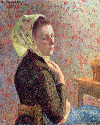 Femme portant un foulard vert, 1893